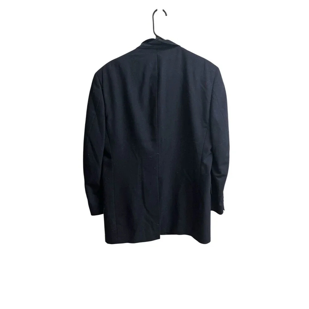 Vintage Burberrys Navy Blue Wool Blazer 38R Old Money Classic